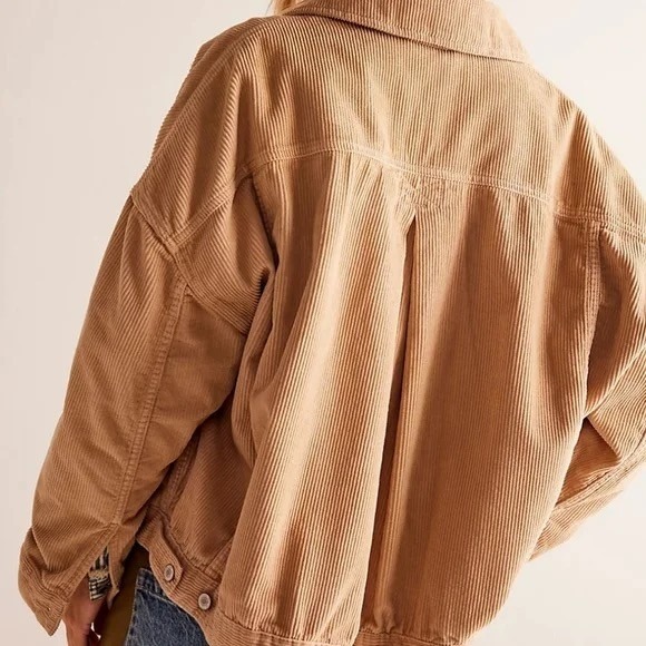 We The Free Opal Swing Corduroy Jacket Tan Size S - Picture 2 of 14